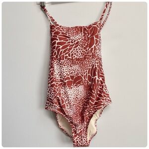 NWT Anthropologie Nella One-Piece Swimsuit in Madagascar, S